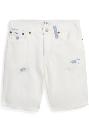 Ralph Lauren Ripped-detail denim shorts
