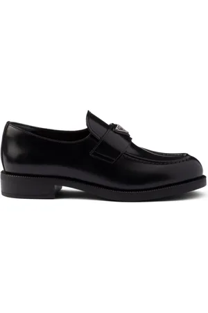 Prada Brushed leather loafers