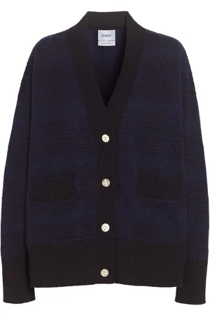 Barrie Tartan-pattern cashmere cardigan