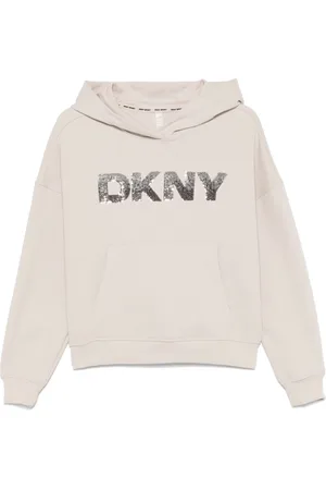 DKNY Sequin-logo hoodie