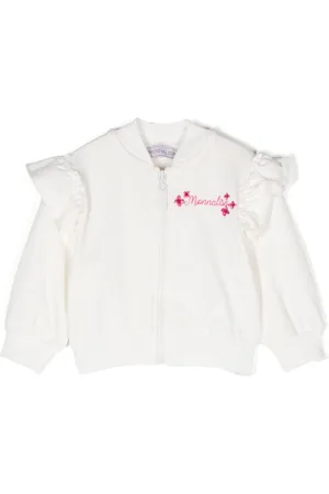MONNALISA X Disney logo-embroidered sweatshirt