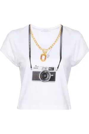 Paco rabanne Camera-print cotton T-shirt