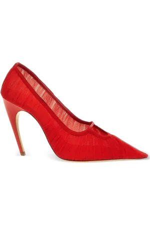 Nensi Dojaka 100mm tulle pumps