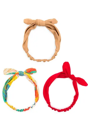 AMIR SLAMA Knot-detail headband set