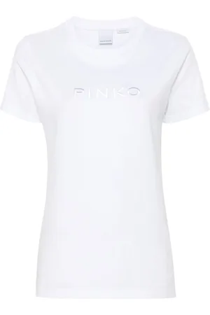 Pinko Logo-embroidered T-shirt