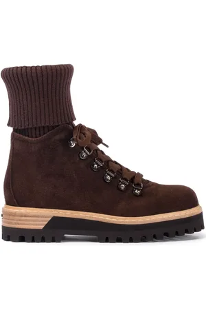 LE SILLA St. Moritz 40m suede combat boots