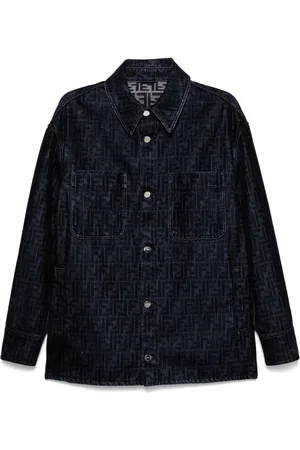 Fendi FF-flocked shirt jacket