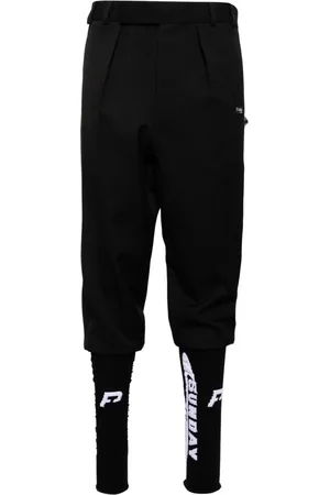 PROTOTYPES Logo-patch trousers