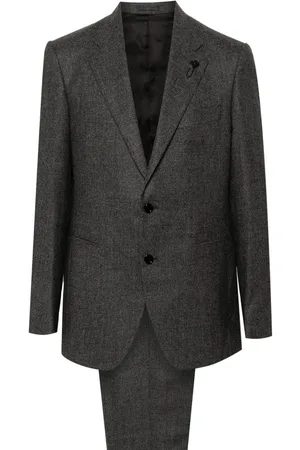 LARDINI Brooch-detail suit