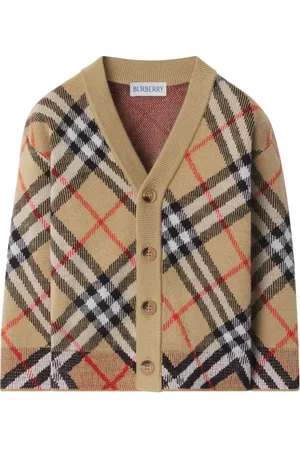 Burberry Check wool cardigan