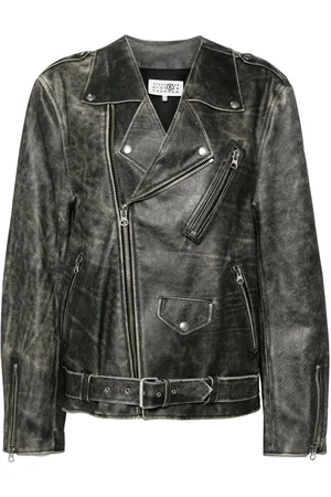Maison Margiela Leather "Brown" biker jacket