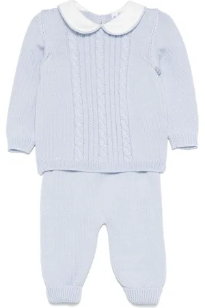 SIOLA Cable-knit sweater and trousers