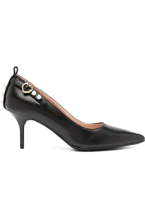 Moschino 75mm faux-pearl detail pumps