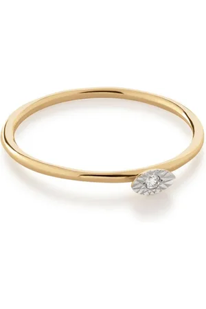 Monica Vinader 14kt yellow diamond ring