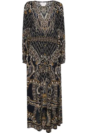 Camilla Raglan shirred waist dress