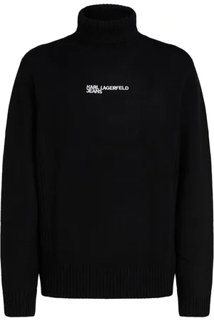 Karl Lagerfeld Logo-embroidered turtleneck sweater