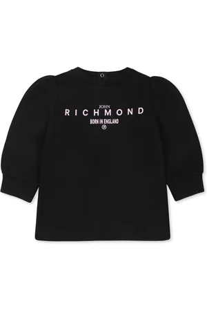 John Richmond Logo-print long-sleeve dress