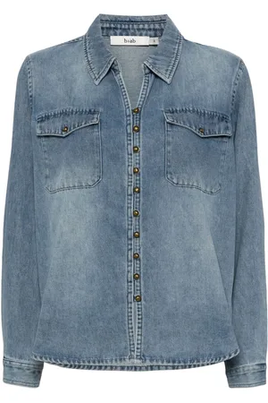 B+AB Cotton-blend denim shirt