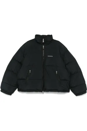 Cole Buxton Cropped logo puffer jacket