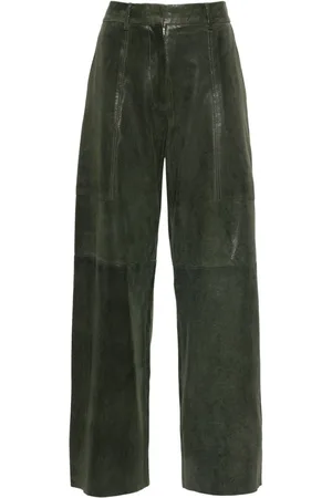 FORTE FORTE Suede straight trousers