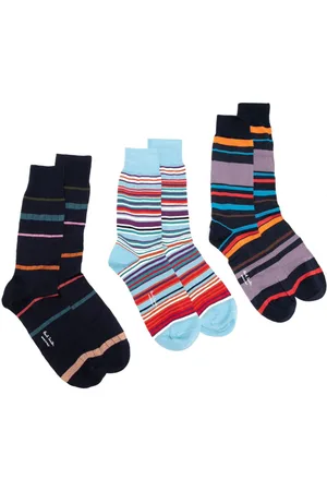 Paul Smith Stripped calf-length socks (pack of three)