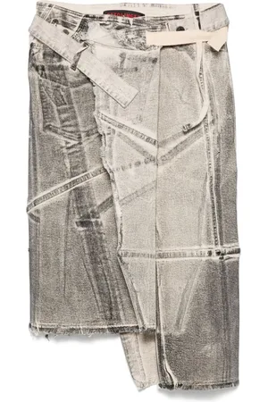 OTTOLINGER Denim wrap midi skirt