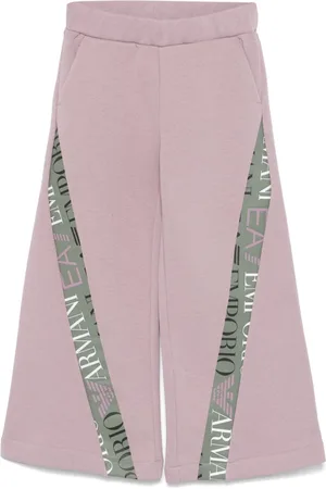 Emporio Armani Logo-tape detail track pants