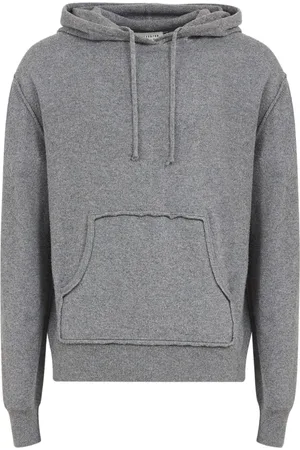 Maison Margiela Pouch-pocket knitted drawstring hoodie