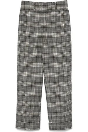 PESERICO SIGN Check-plaid trousers