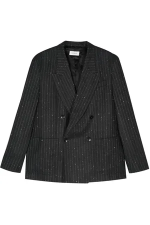 LANEUS Pinstripe-pattern blazer
