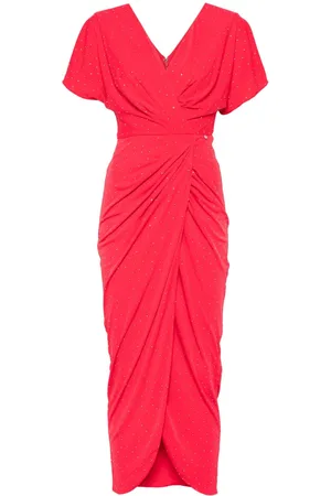 NISSA Crystal-embellished maxi dress