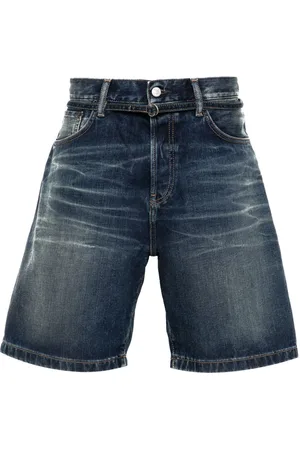 Acne Studios Logo-patch denim shorts