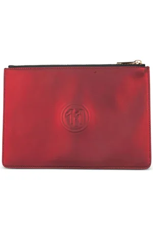 Maison Margiela Metallic leather clutch