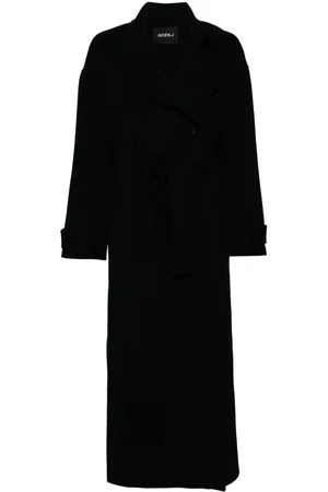 GOEN.J Double-faced one-side muffler coat