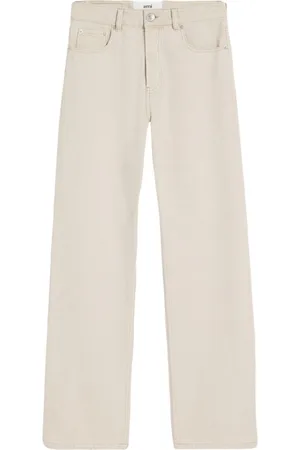 Ami Logo-patch cotton jeans