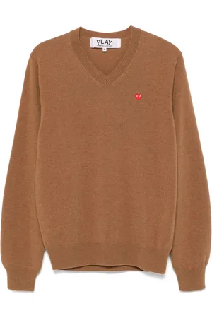 Comme des Garçons Heart-patch jumper