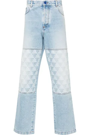 MARCELO BURLON Cross-print straight-leg jeans