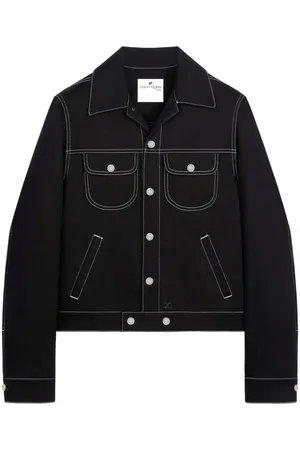 Courrèges Contrast-stitching denim jacket