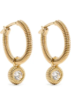 LEANDRA BAGS 18K yellow Cabo S diamond earrings