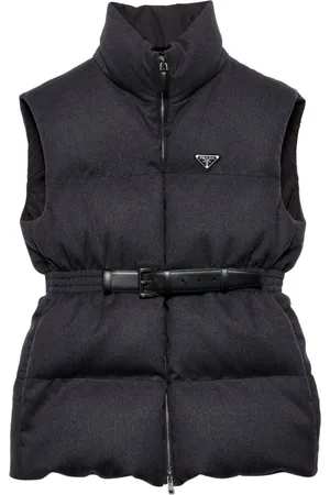 Prada Belted down-padded gilet