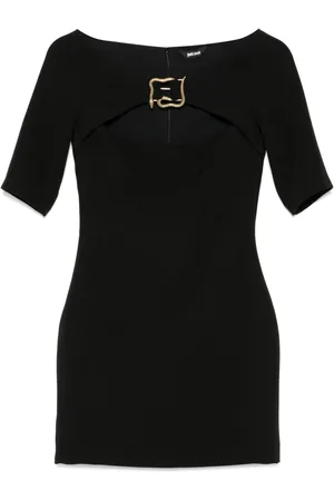 Roberto Cavalli Snake-detail mini dress