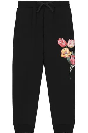 Dolce & Gabbana Floral-print cotton joggers