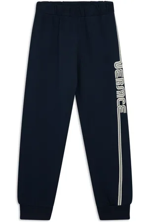 VERSACE Logo-print trousers