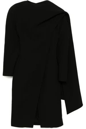 MUGLER Scarf wool coat