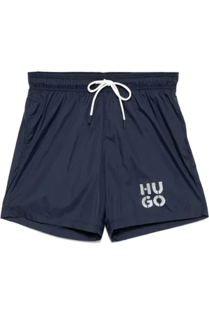 HUGO BOSS Logo print swim shorts