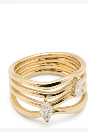 KIMAI 18kt yellow Nova diamond ring