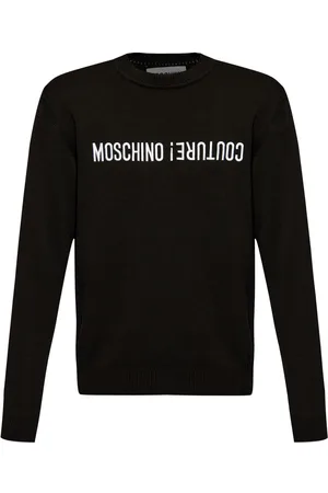 Moschino Logo-embroidered cotton sweater