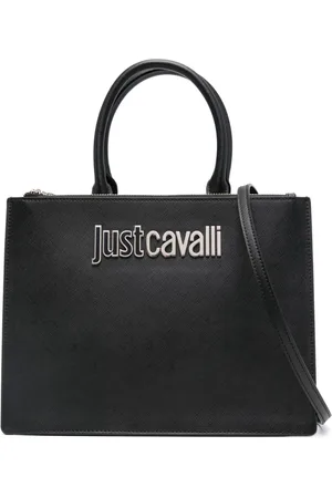 Roberto Cavalli Logo lettering tote bag