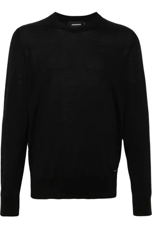 Dsquared2 Logo-plaque fine-knit jumper
