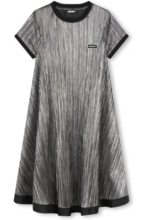 DKNY Plissé-effect dress
